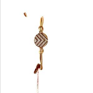 FOSSIL bracelet leather strap chevron pattern